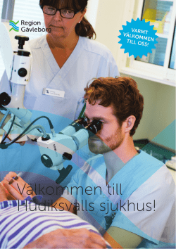 Välkommen till Hudiksvalls sjukhus!