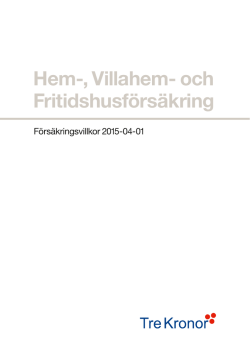 Villkor Hem-, Villahem- och Fritidshusförsäkring