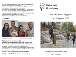 Månadsblad April-Augusti 2015 - Lögdebygdens Intresseförening