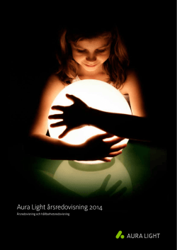 Aura Light årsredovisning 2014