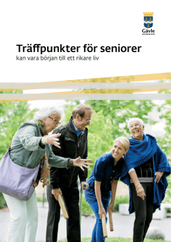 Träffpunkter för seniorer informationsblad 2015