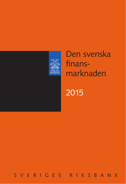 Den svenska finansmarknaden 2015