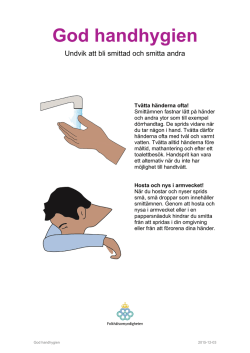 Affisch om god handhygien, svenska