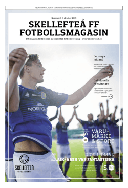 SKELLEFTEÅ FF FOTBOLLSMAGASIN