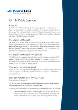 Om NAVUG Sverige - NAB Solutions AB