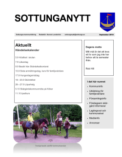 September - Sottunga Kommun