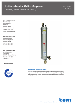Luftkatalysator Oxifor/Oxipress