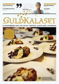 Guldkalaset tidning 2015