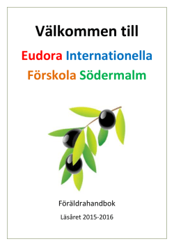 Informations folder eudora förskola 2015