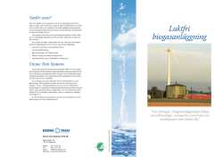 Luktfri biogasanläggning - Ozone Tech Systems OTS AB