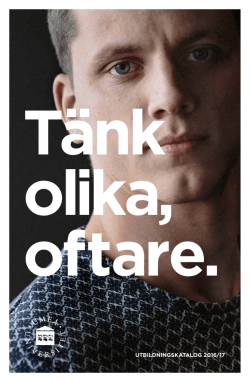 Utbildningskatalog 2016/17