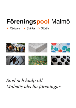 Stöd och hjälp till Malmös ideella föreningar