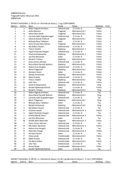 Startliste og Kjøreplan pdf.fil