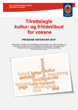 Program - Kristiansand kommune