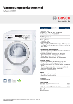 Bosch WTW 86298SN