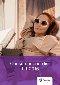 Consumer.price.list. 1.1.2016