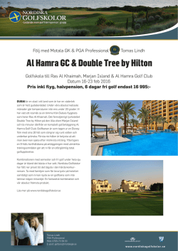Al Hamra GC & Double Tree by Hilton