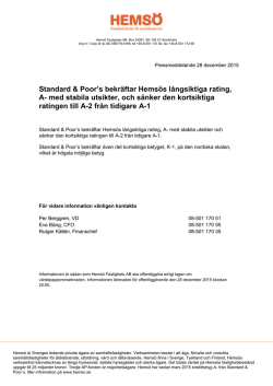 Pressmeddelande Pressmeddelande i PDF-format