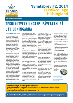 Nyhetsbrev Tc Hälsingland Nr 2 2014