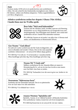 Adinkra symbolernas betydelse PDF