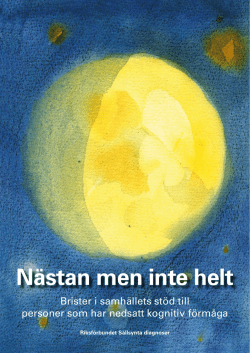 Nästan men inte helt - Sällsynta Diagnoser