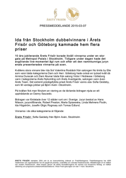 Ida från Stockholm dubbelvinnare i Årets Frisör och Göteborg