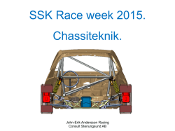 Chassikurs kortversion SSK Race week 201