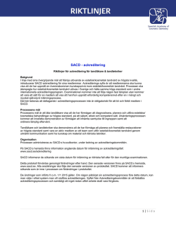 Riktlinjer för ackreditering, pdf