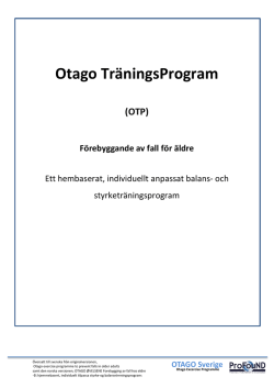 Otago TräningsProgram