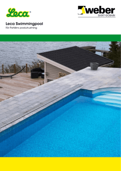 Leca® Swimmingpool - för Pahléns poolutrustning