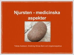 5. Njursten,medicinska aspekter, Axelsson