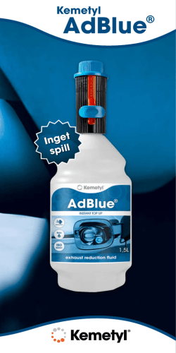 Kemetyl AdBlue broschyr