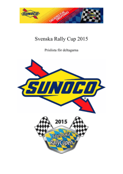 Svenska Rally Cup 2015