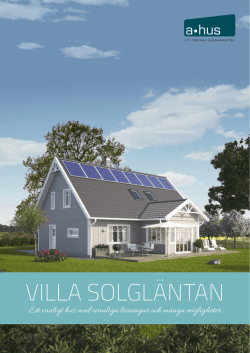Lär husbroschyren om villa Solgläntan. - A-hus