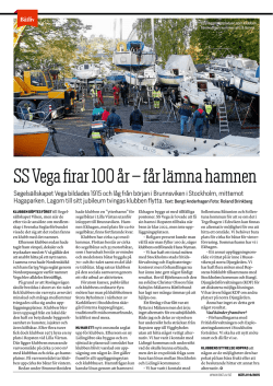 SS Vega firar 100 år – får lämna hamnen