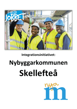 Integrationsinitiativet – Nybyggarkommunen Skellefteå