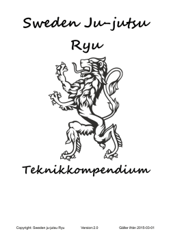 Sweden jujutsu ryu Teknikkompendium Sweden jujutsu Ryu 2.0