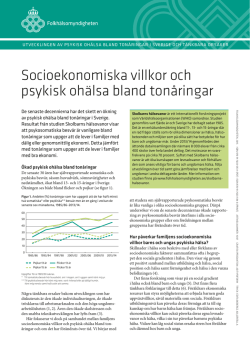Socioekonomiska villkor och psykisk ohälsa bland tonåringar (PDF