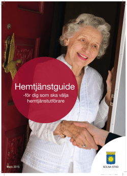 Informationskatalog om hemtj&auml;nst och valbara