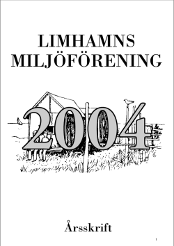Årsskriften 2004 - Limhamns miljöförening