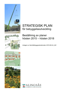 Strategisk plan - Text