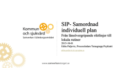 SIP- Samordnad individuell plan