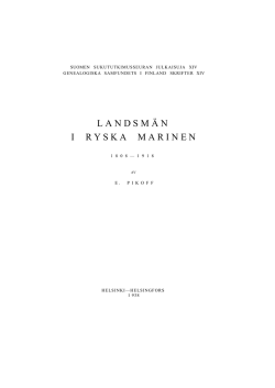 LANDSM&Auml;N I RYSKA MARINEN