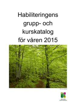 Habiliteringens grupp- och kurskatalog för våren 2015