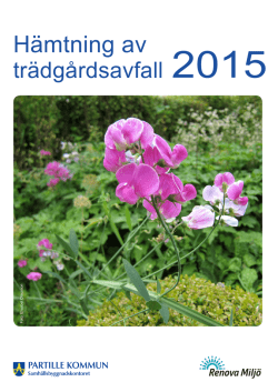 Folder Hämtning av trädgårdsavfall 2015 (PDF-dokument