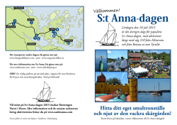 folder S:t Annadagen 2015 - Sankt Anna Portalen Sankt Anna Portalen