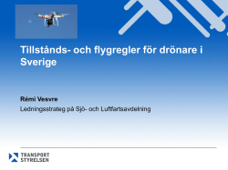 Tillstånds- och flygregler för drönare i Sverige