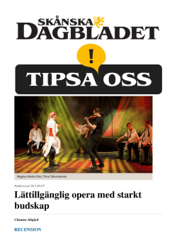 Skånska dagbladet 7.6.2015