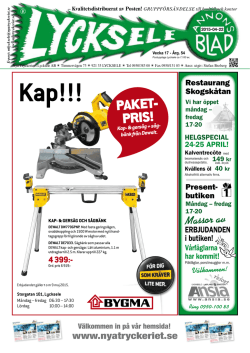 Annonsbladet vecka 17, 2015 - Nya Tryckeriet i Lycksele AB