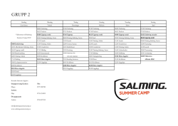 Grupp 2 vecka 26 - Salming Summer Camp